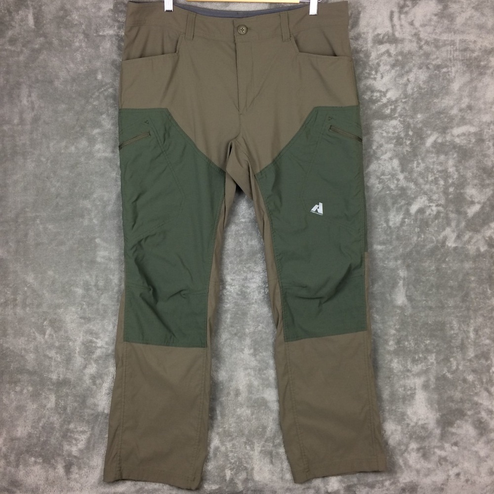 Eddie Bauer Pants Mens 38x32 Green‎ Guide Pro First Ascent Double Knee